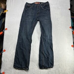 Burton Original Fit Jeans Men's Blue Denim Straight Leg Button Fly Y2K - 32X31